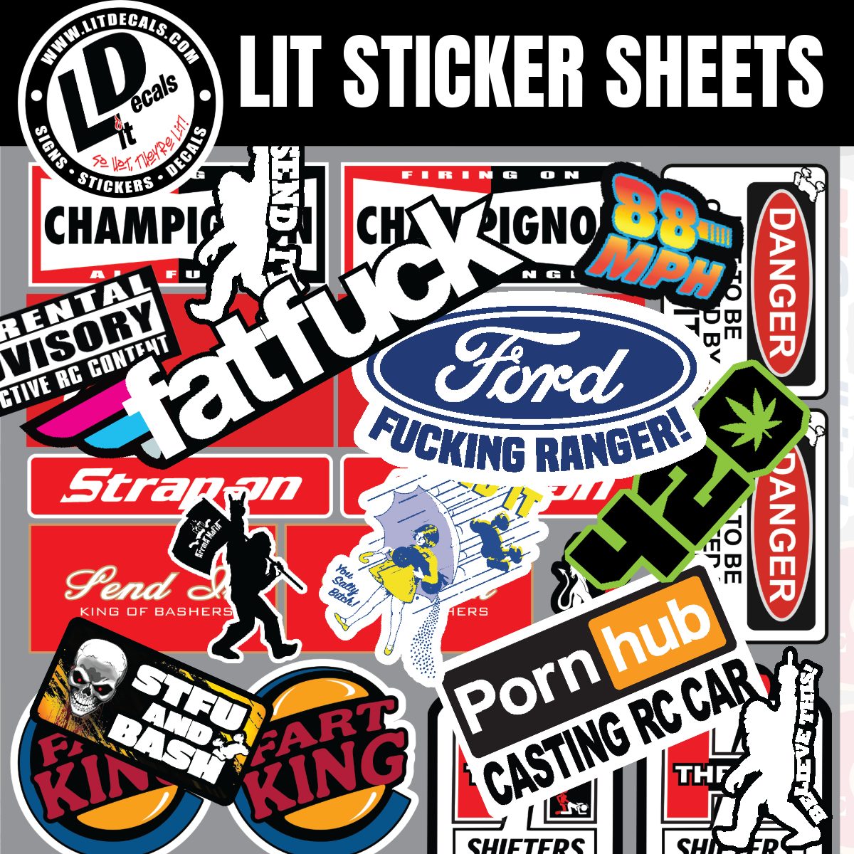 Lit Sticker Sheets