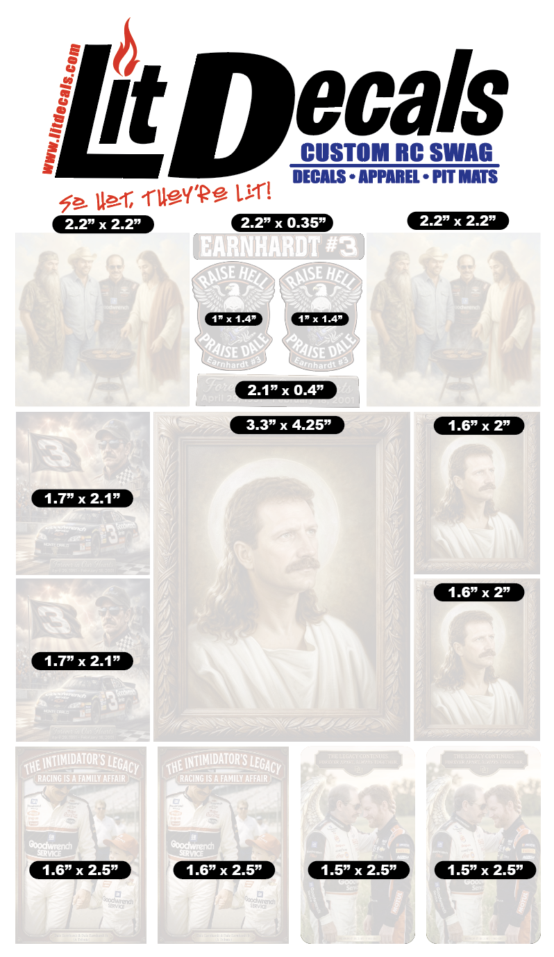 Saint Dale Sticker Sheet DIMENSIONS